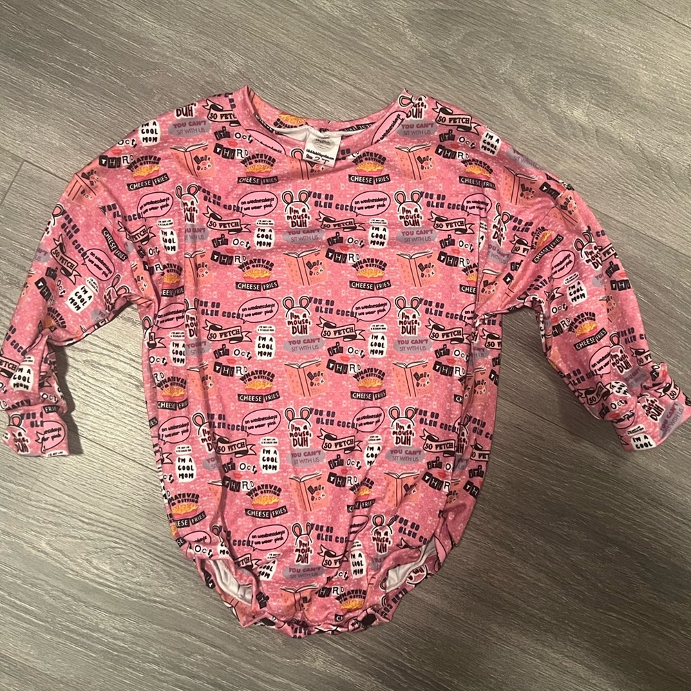Pink Mean Girls Kids One Piece hand sewn